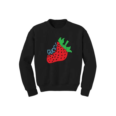 Gucci strawberry sweatshirt size